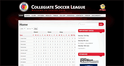 Desktop Screenshot of collegiatesoccerleague.com.au